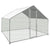 Outdoor chicken coop 3x2x2m showing full metal frame