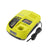 Ryobi battery charger P117 replacement front view with LED indicators
