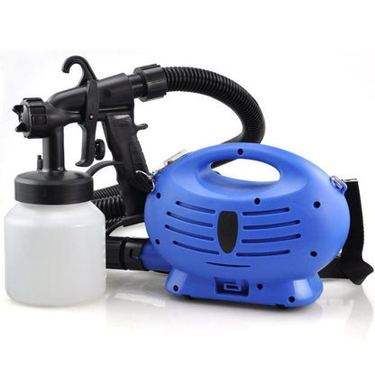 Electric paint spray gun side view showing 800ml tank