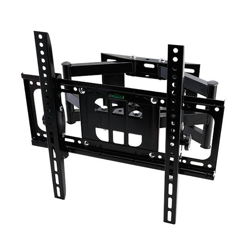 TV wall bracket 32-55 inch black steel full motion side view