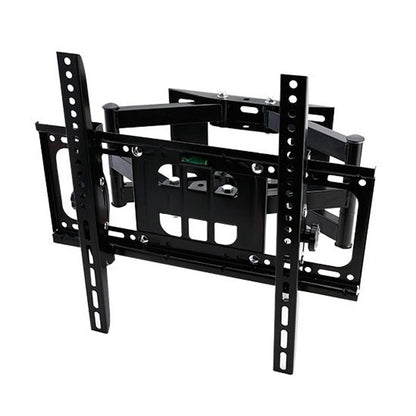 TV wall bracket 32-55 inch black steel full motion side view