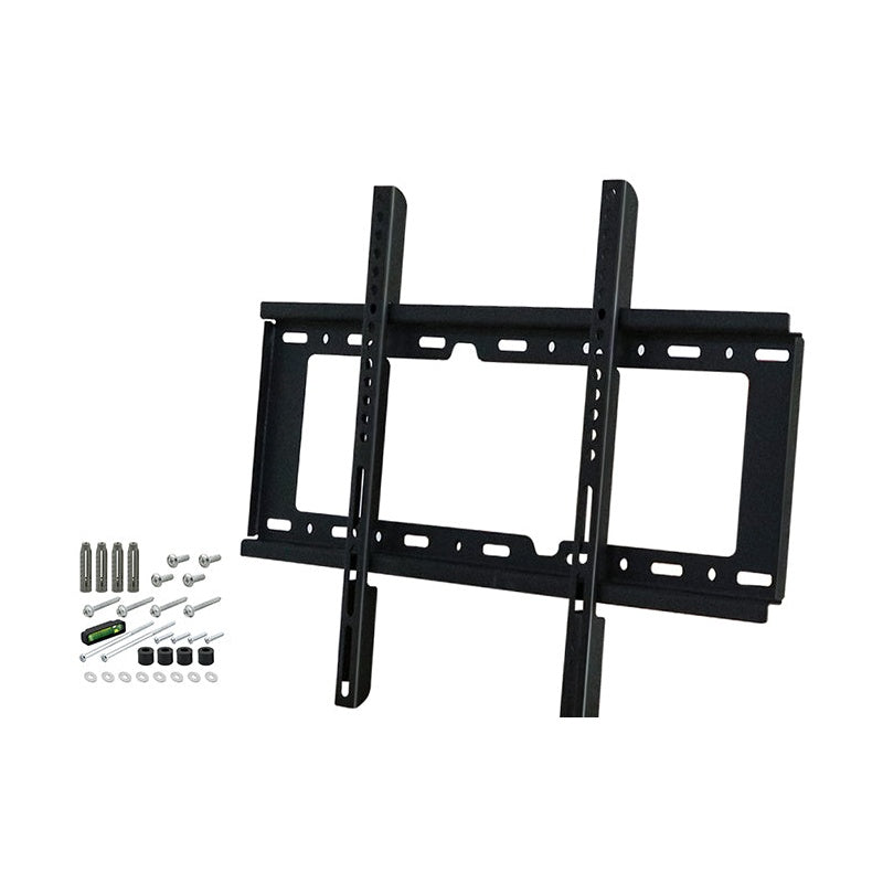 TV wall bracket 32-70 inch black steel front view