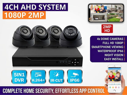 Security Camera System 2MP 4 Camera