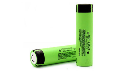 side view of 18650 rechargeable battery showing size