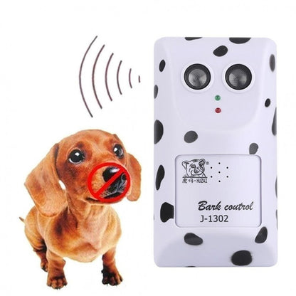Ultrasonic dog bark control system wall mounted in white ABS