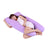 U shaped pregnancy pillow in purple showing full length