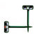 Ultrasonic animal repeller showing green waterproof casing