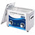 Heated ultrasonic cleaner 45L showing stainless steel tank