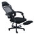Office chair mesh backrest showing breathable fabric