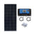 200W solar panel kit front view with silver frame
