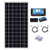 280W polycrystalline solar panel front view with silver frame