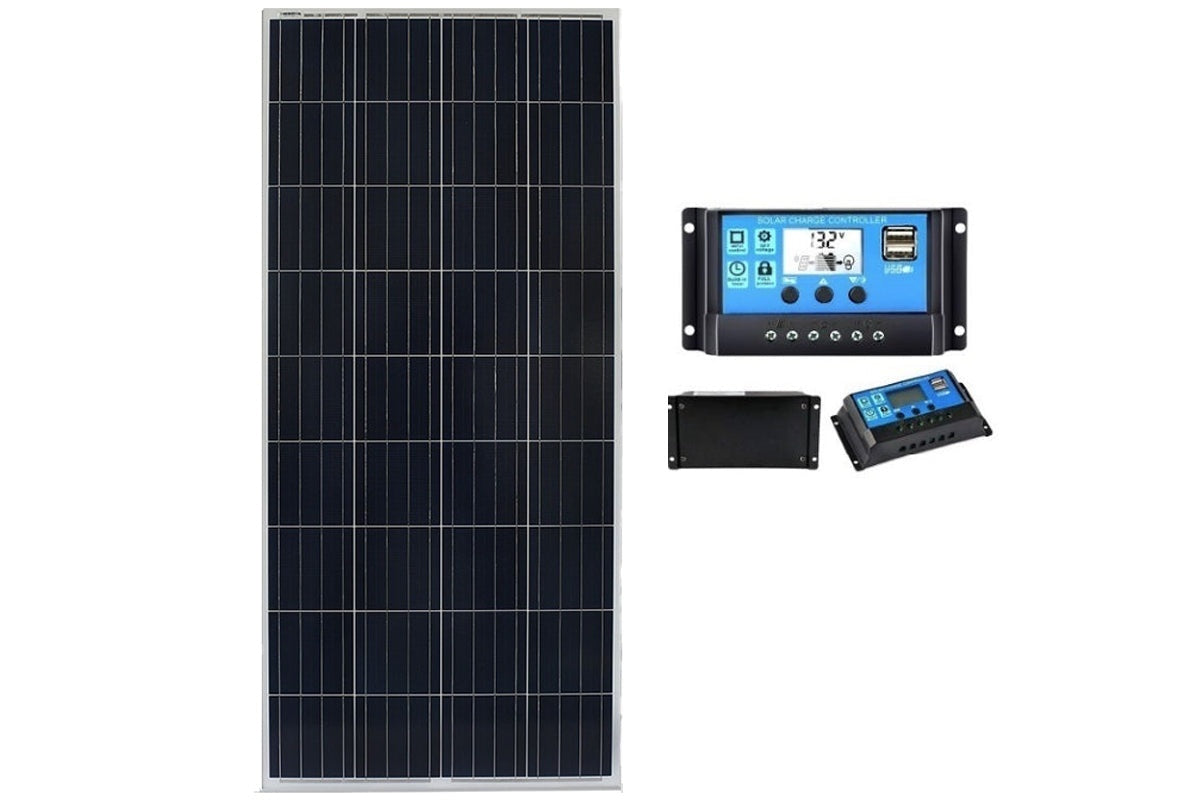 Close up of polycrystalline cells on 300W solar panel
