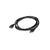USB extension cable 3 metre in black showing male USB connector