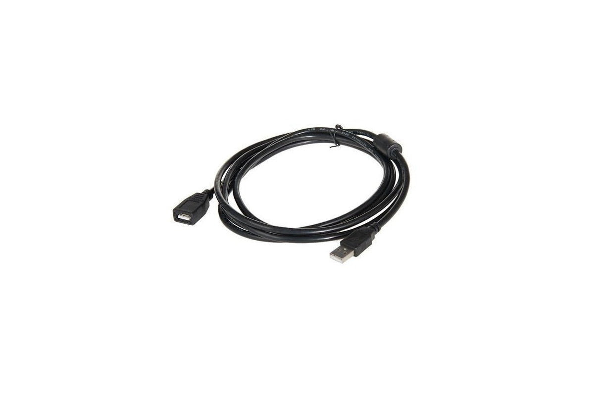 Close up of USB 20 female connector on extension cable