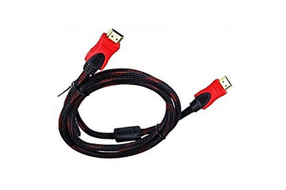 Side view of HDMI cable 15 metre with flexible PVC outer braid