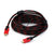 15 metre HDMI cable red and black colour full length view