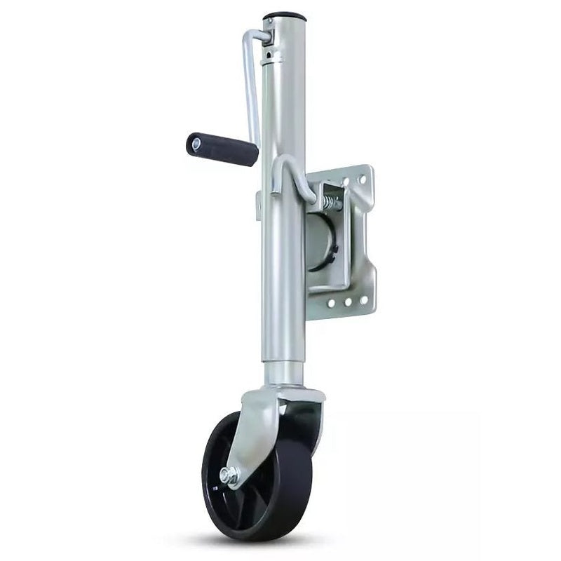 Jockey wheel heavy duty 1200 lbs showing galvanised steel frame