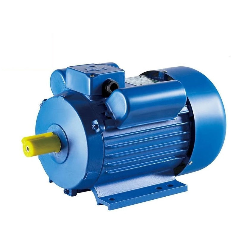 Electric motor 3HP front view showing cast iron housing