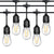 Festoon light string lights 20M showing full length outdoors