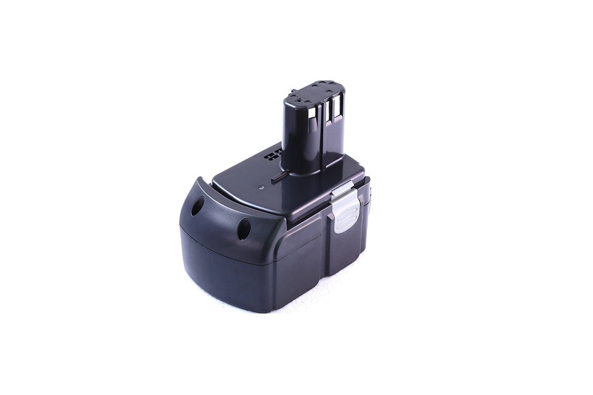 Close up of Hitachi 18V battery terminals and connectors