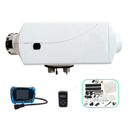 Diesel air heater 12V 5KW front view showing compact design