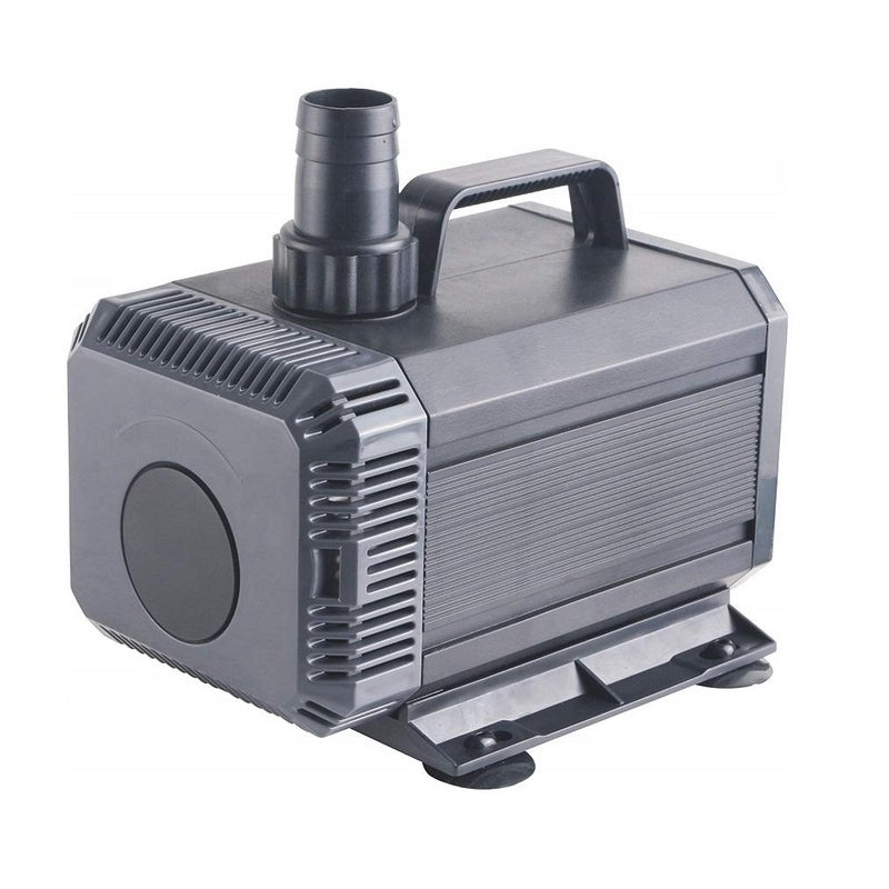 Pond Pump HQB-2000 side view showing stainless steel body