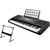 Electric keyboard piano showing full 61 keys in black and white
