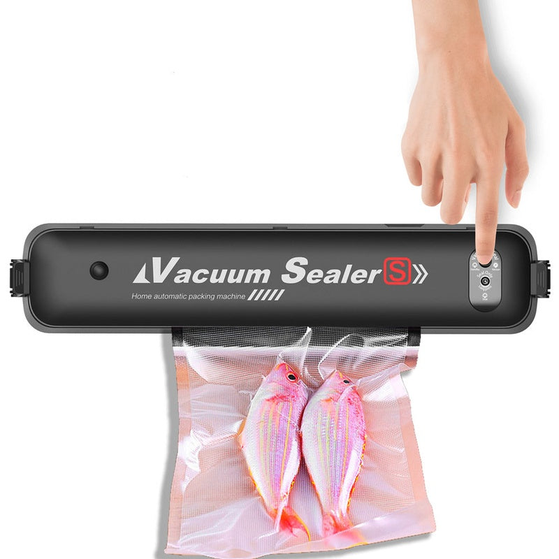 Food vacuum sealer packing machine front view showing compact design