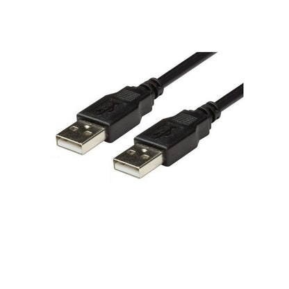 USB male to USB male cable 1 metre showing full length