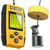 Sonar LCD fish finder front view showing display screen