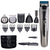 Hair clipper cordless with adjustable comb in black