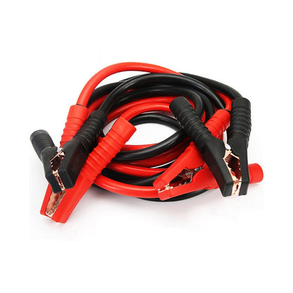 Jumper leads heavy duty booster cables showing red and black clamps
