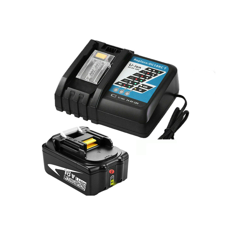 Makita replacement battery 18V 4000mAh side view