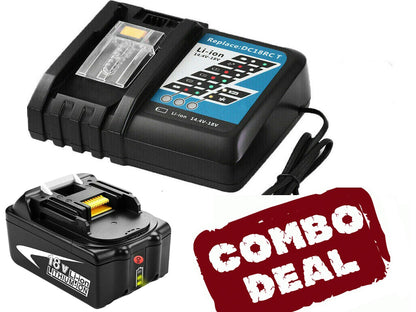 Makita 18V battery pack with durable plastic casing