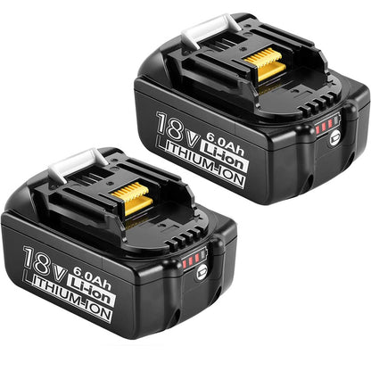 Makita 18V replacement battery showing front view and label