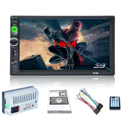 Car Stereo system Touch Screen front view showing 7 inch display