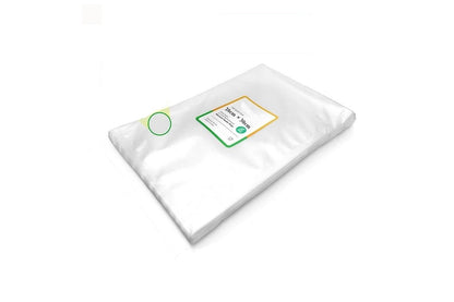 Close up of vacuum sealer bag food saver showing smooth surface