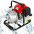 Petrol water pump 1inch side view showing metal body