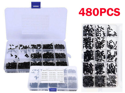 Set of countersunk screws M2 M3 with different lengths