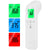 Forehead thermometer front view showing digital LCD display