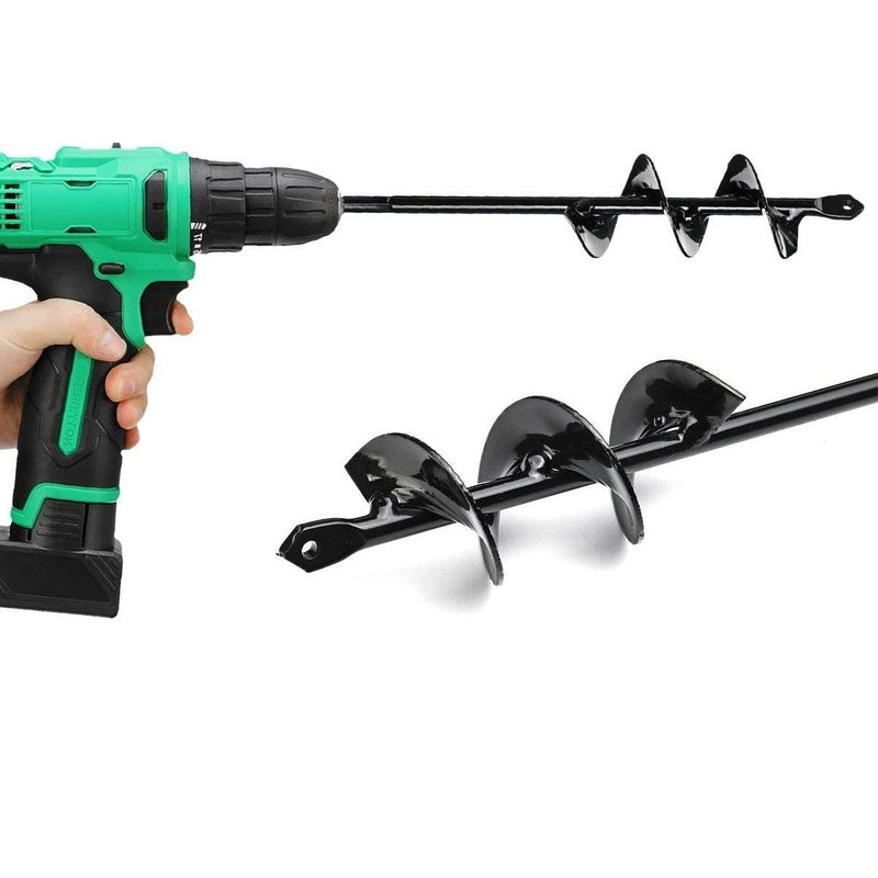 Garden auger 50x220mm drill bit showing sharp edges