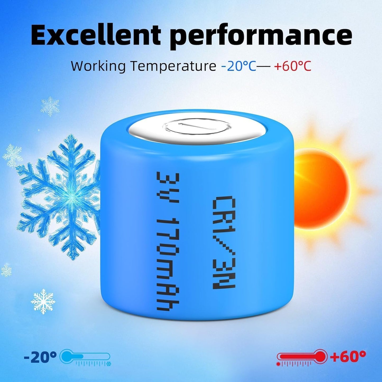 CR1/3N Battery 4 Pcs