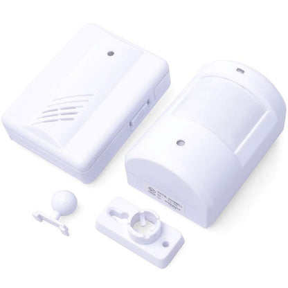 Security driveway alarm showing front view of wireless sensor