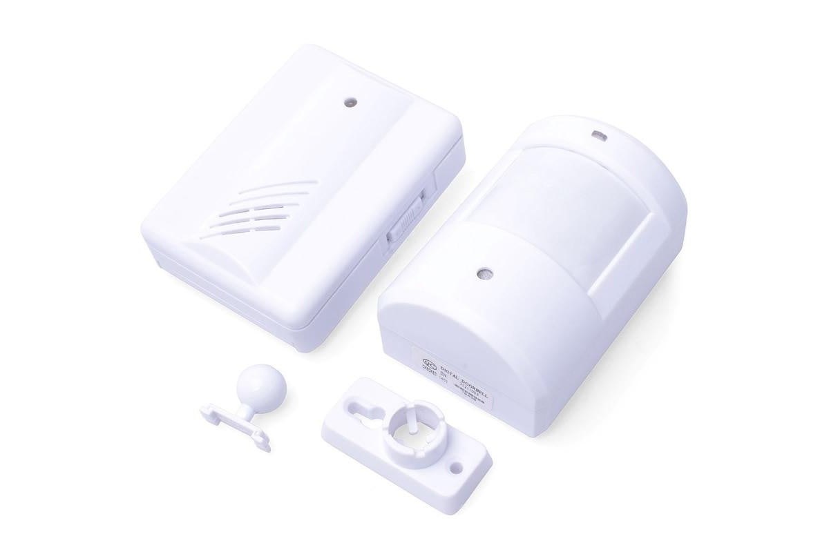 Close up of infrared sensor on security driveway alarm