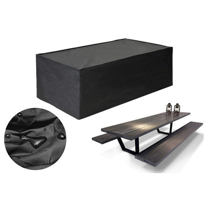 Outdoor furniture cover waterproof in grey polyester fabric