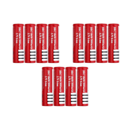18650 rechargeable battery red colour close up