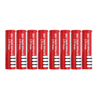 18650 rechargeable battery pack of 8 in red colour