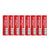 18650 rechargeable battery pack of 8 in red colour