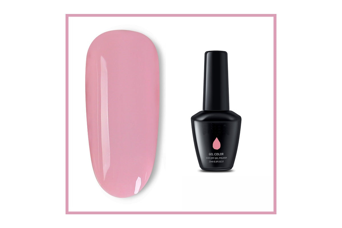 Close up of gel nail polish 15ml with UV LED curing