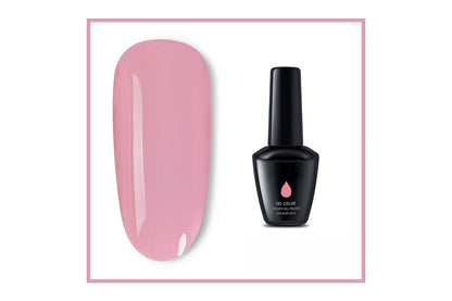 Close up of gel nail polish 15ml with UV LED curing